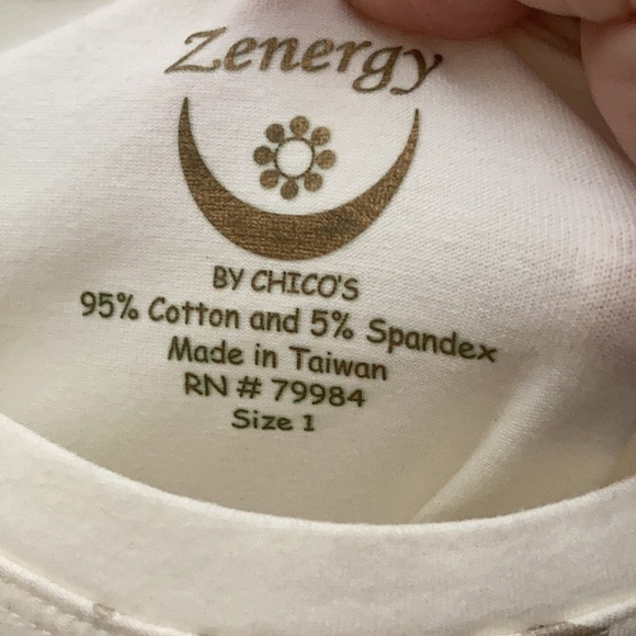 FINAL MARKDOWN Chicos zenergy T-shirt 1 m/8 - Picture 3 of 3